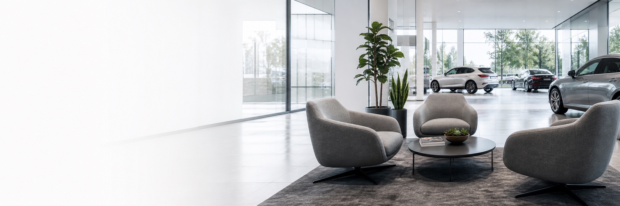 DealerStack showroom customer lounge imagery